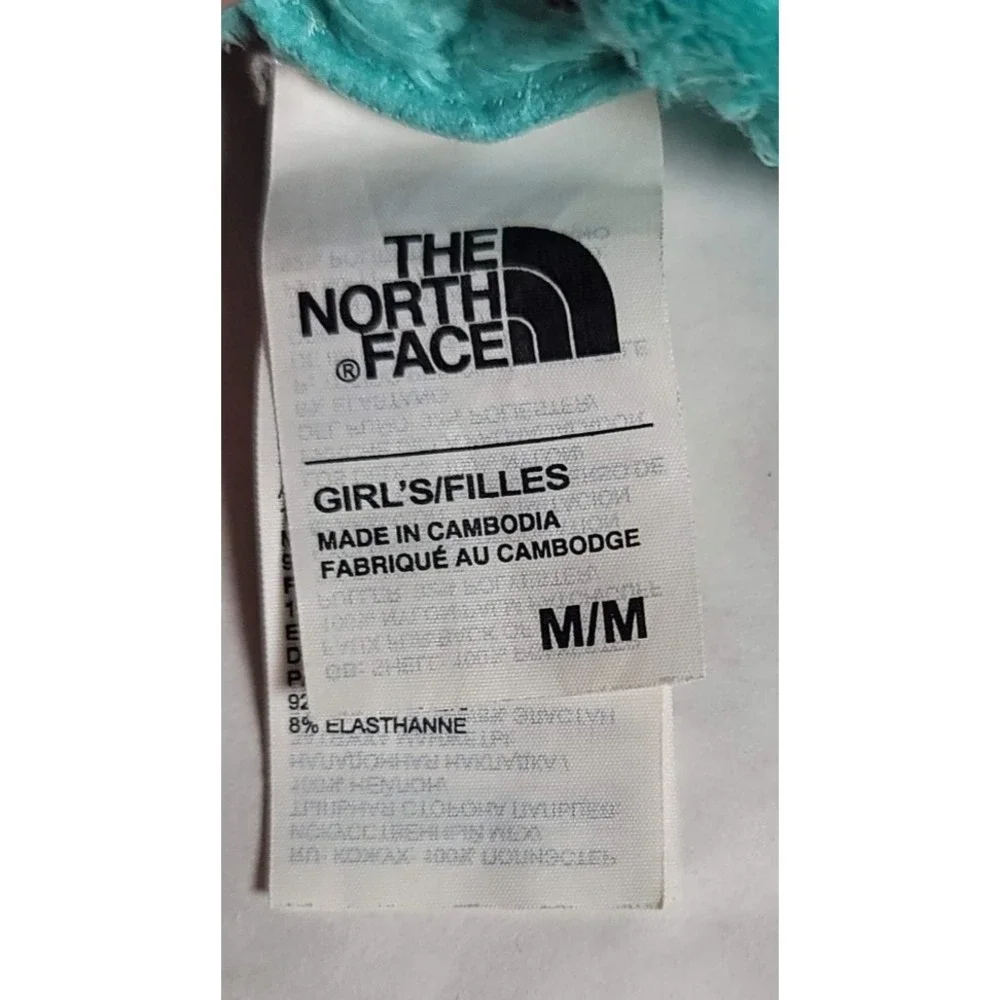 The North Face Gloves Girls Medium Teal‎ Fuzzy UR Powered Touchscreen Winter